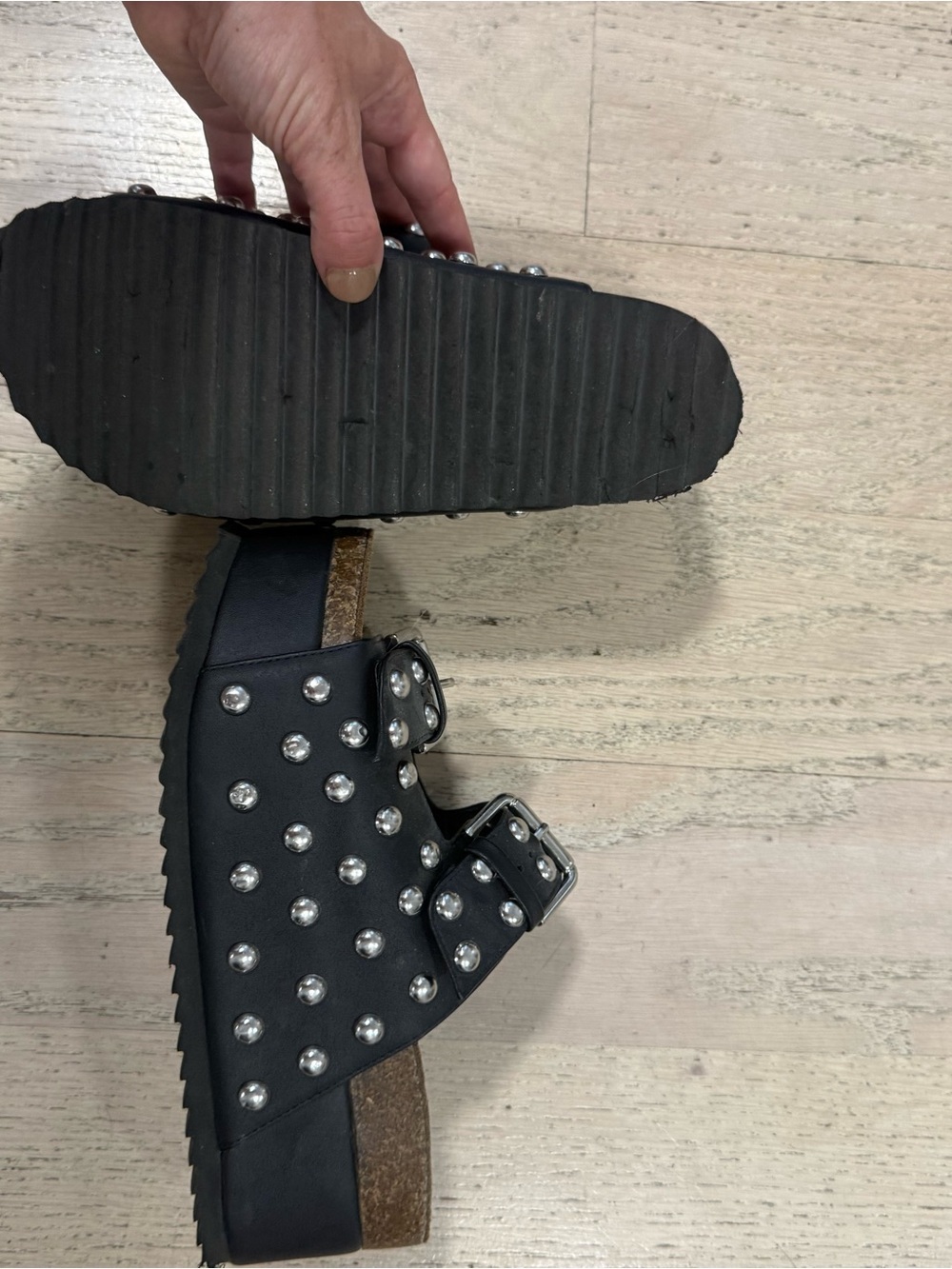 Steve Madden Kali S studded platform sandals - Picture 4 of 7